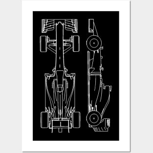 Formula blueprint Posters and Art